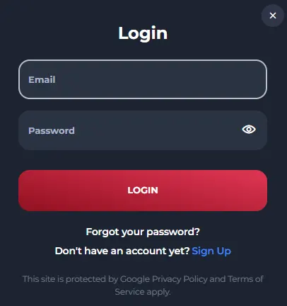 Log in op je Winorio Casino-account